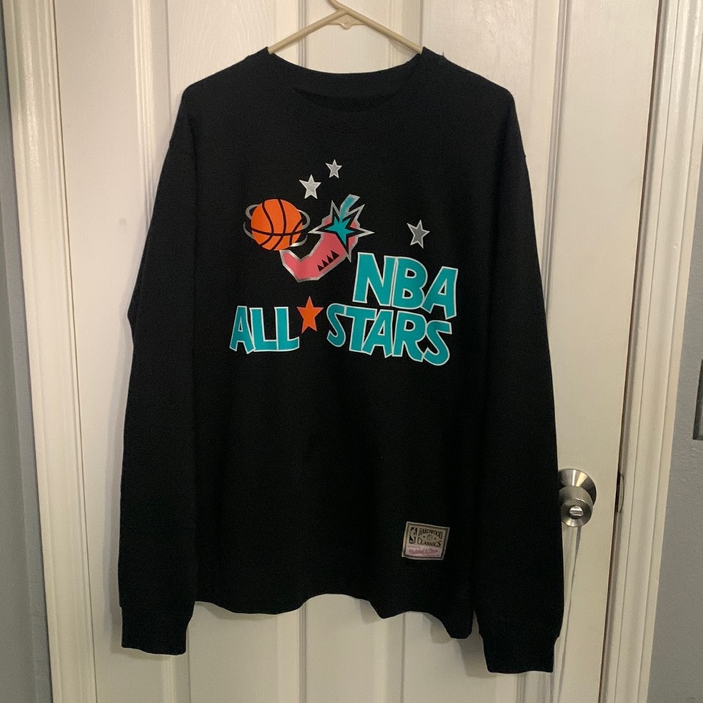 NBA Allstars Long sleeve crewneck sweater Mitchell and Ness hardwood classic